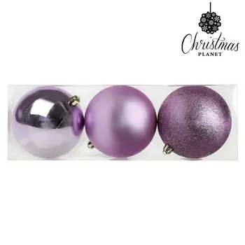 

Christmas Baubles Christmas Planet 7339 10 cm (3 uds) Purple