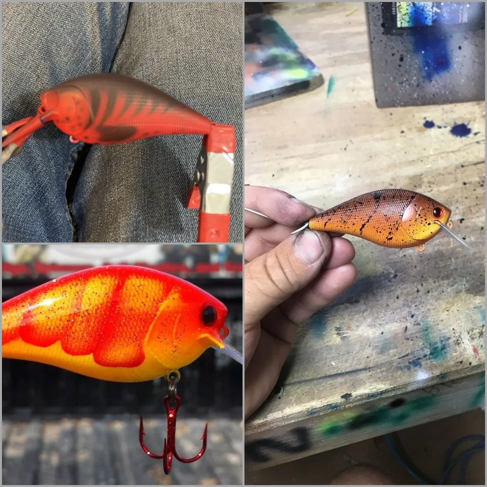 wLure 8.3g Square Bill Shallow Water Loud Rattling Crankbait Unpainted ...