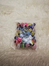 Lote de 50 unidades de cuentas luminosas de 6mm y 8mm para pesca de lubina, accesorios de pesca, accesorios de pesca