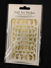Foils Decorations Adhesive-Sliders Wraps Nail-Transfer-Decals Holographic Butterfly Colorful