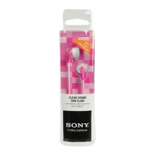Headphones Sony MDR E9LP in ear Pink
