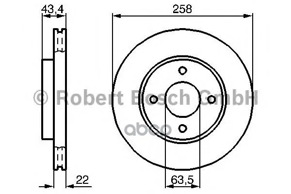 Тормозной Диск Передний Premium 1 Bosch арт. 0986478892