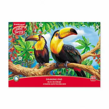 

Album for drawing A4 30L "exotic birds" glue binding artberry 46917ek
