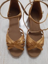 RU Stock alta calidad nueva llegada al por mayor niñas niños/niños tango salón de baile salsa Latino zapatos de tacón bajo