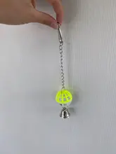 Parrot-Toys Pet-Supplies Hanging-Swing Parakeet Bell-Ball Chew Cockati Climb Cute Bite