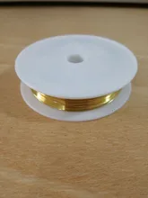 Venta al por mayor 0,2/0,3/0,4/0,5/0,6/0,7/0,8/1,0mm latón cables de cobre cordón cable para la fabricación de la joyería de oro de colores