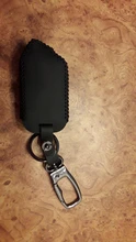 Funda de cuero para llaves de 2 vías, nuevo estilo, sistema de alarma para coche, de seguridad en dos sentidos, versión rusa