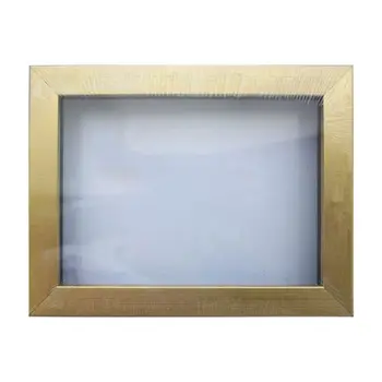 

Ram111017 frame (aquarium) deep baguette with glass with clear bottom, Frosted Gold, 13*18 cm