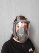 Mascarilla facial para fumigación, filtro para el trabajo, seguridad, protección contra el formaldehído, 6800