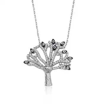 

925 sterling Silver Wish Tree Women 'S Necklace