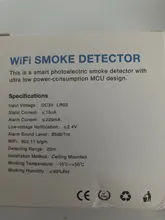 Tuya-alarma de humo WiFi para el hogar, Detector de humo con protección contra incendios, combinación de alarma de fuego, sistema de seguridad para bomberos