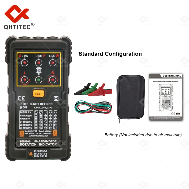 

QHTITEC PM5900 Digital Multimeter Profesional 600V Ture RMS AC/DC NCV Ohm Hz Smart Multimetro Tester Capacitance Voltage Meter