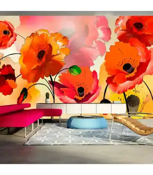 

XXL photo mural-soft poppies