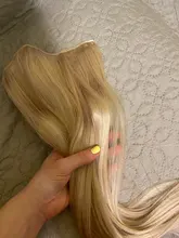 VeSunny-máquina de extensiones de cabello humano Remy, 100% de cabello humano auténtico Rubio Invisible, con 2 Clips, Halo