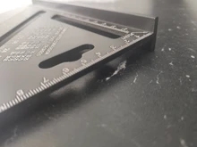Regla triangular de aleación de aluminio de 7 pulgadas, regla métrica cuadrada para medir velocidad, herramientas para enmarcar medidores