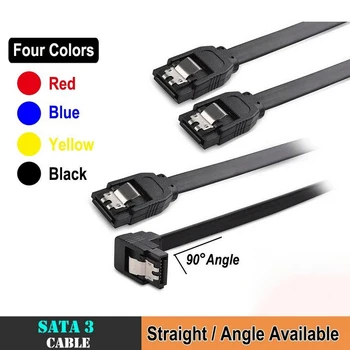 

5 pc SATA 3 III 3.0 Data Cable 6Gbps For HDD SSD with Angle and Lead Clip