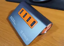 Splitter Power-Adapter Gen2-Hub ORICO USB3.1 Aluminum Super-Speed Samsung 10gbps 