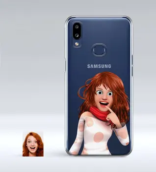 

Personalized Women 'S Animation Caricature Of Samsung Galaxy A10s Thin Transparent Silicone Phone Kapağı-6