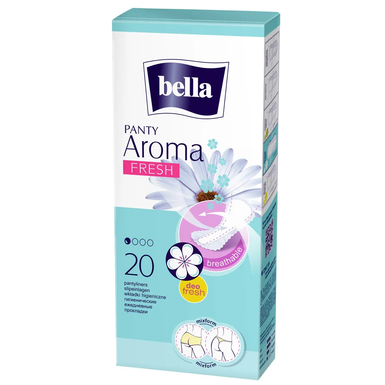 Прокладки жен Bella ежедн гигиенич панти арома Fresh 50+10шт (5900516311520)