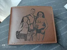 Billeteras personalizadas de cuero PU para hombre, billetera con grabado de alta calidad, monedero pequeño, regalo de lujo para hombre