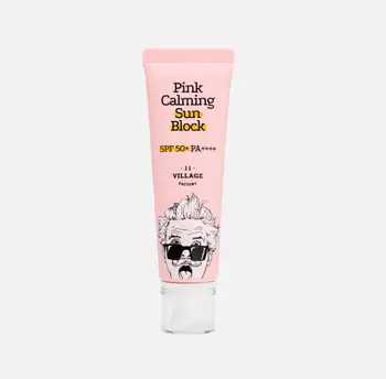 

Sanitary unit for problem and sensitive skin village 11 factory pink calming sun block SPF50 + PA ++++ 25 ml