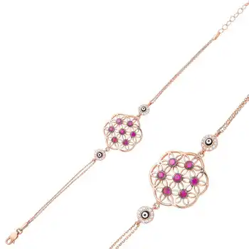 

Merve Silver Life of Flower Lady Bracelet