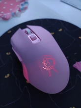 Pink Silent LED Optical Game Mice 1600DPI 2.4G USB Wireless Mouse for PC Laptop Drop