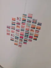 Papel de paisaje de Crepúsculo, Mini diario Kawaii, pegatinas de caja, álbum de recortes, diario de escamas, papelería