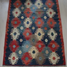 Турецкий, милас Ручной работы синий и красный ковер килим