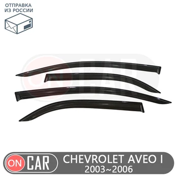 

Window deflectors for Chevrolet Aveo I 2003~2006 Sedan protection wind guard vent sun rain visor cover car styling decoration