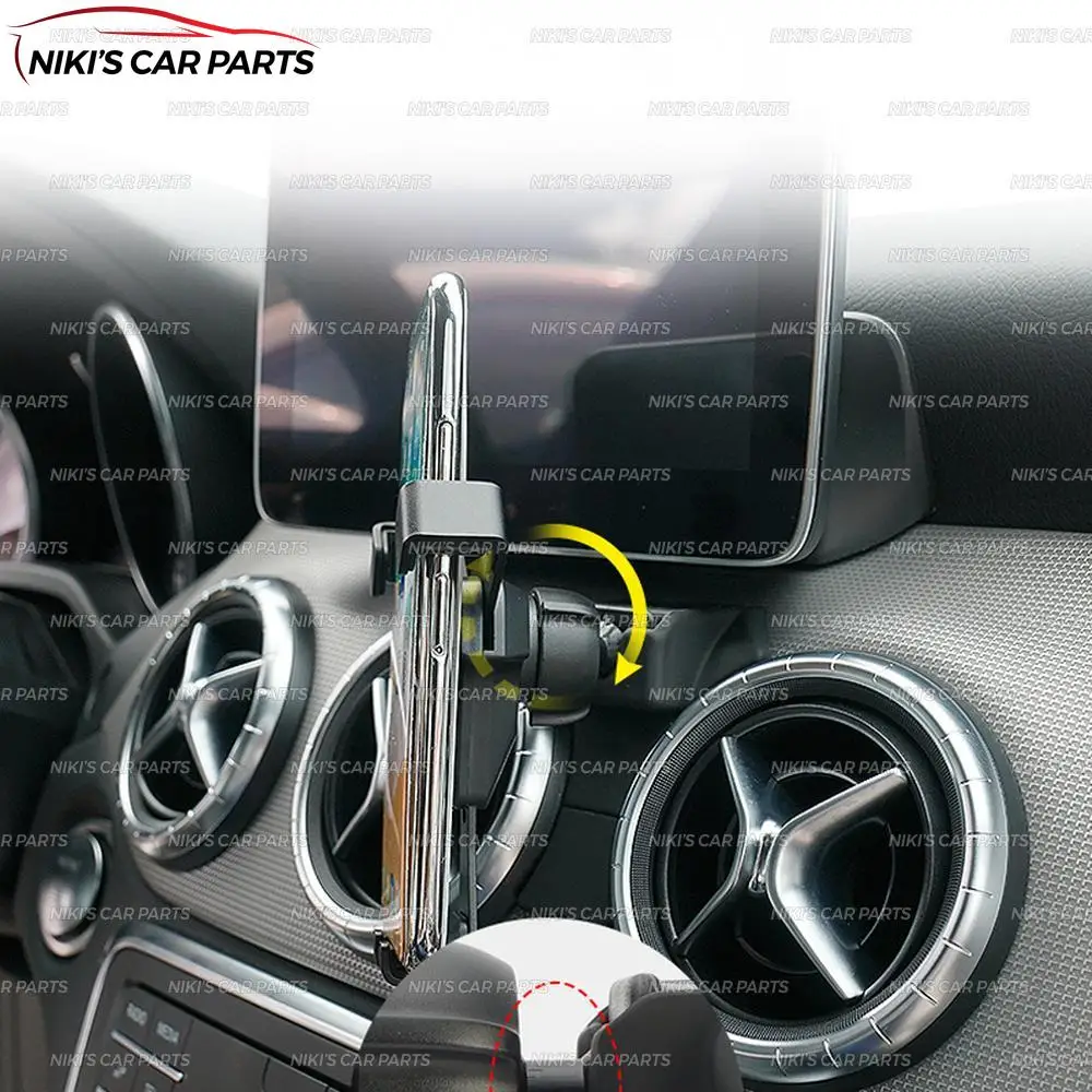Алюминиевый Автомобильный держатель для MB GLA-Class-, алюминиевый сплав, 1 комплект, украшение автомобиля, аксессуары для стайлинга, интерьер телефона