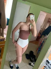 One-Piece Swimsuit Bathing-Suits CUPSHE Sexy Monokini White One-Shoulder Women Girls