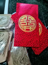 Bolsa de dinero sobre rojo creativo nuevo chino boda cumpleaños 10 unids/lote tamaño rojo año se Hongbao bendición marca modelo