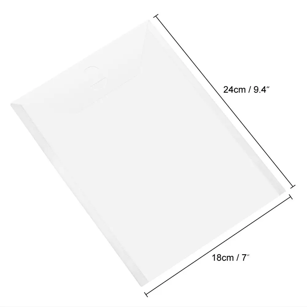 10Pcs/Set Large Die & Stamp Storage Pockets PVC Plastic Sheet for DIY Scrapbooking Cards Decoration Photo Card Frame New
