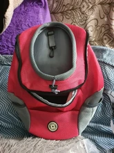 Al aire libre viajes de mascotas de doble bolsa de hombro portátil de viaje mochila al aire libre bolsa de transporte perro mascota frente perro bolsa de malla de mochila de la cabeza