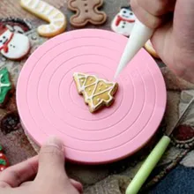 Mini Kuchen Platte Revolving Dekoration Stehen Plattform Einfach Zu Bedienen Plattenspieler Runde Dreh Kuchen Swivel Weihnachten Backen Werkzeug