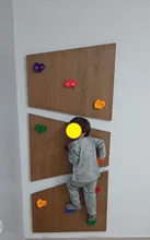 Juego de escalada en roca de plástico para niños, 10/15 Uds., madera, piedras de la pared, pies de mano, juegos de agarre para niños, equipo de escalada