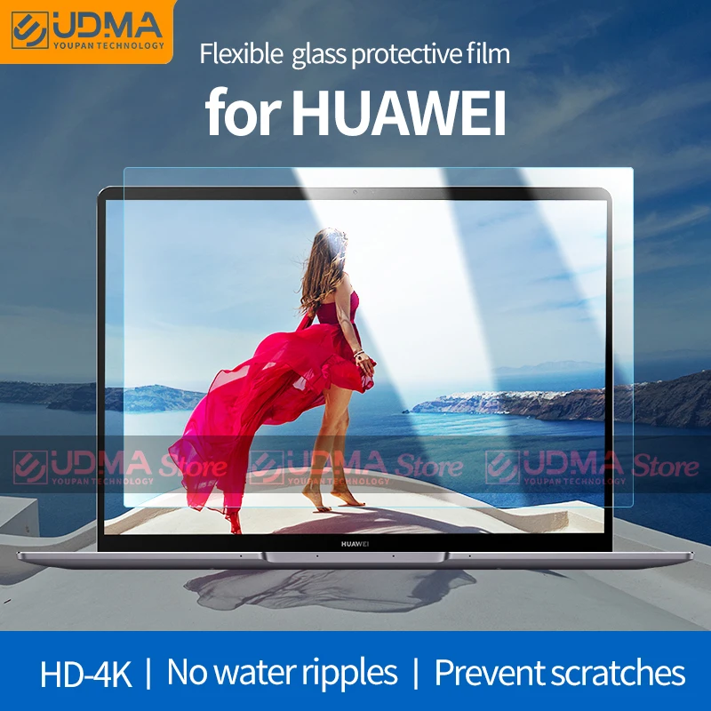 Udma-hd Filme de Vidro Flexível para Laptops Protetor de Tela para Huawei Matebook14s D14 15 13s x Pro Honra Magicbook v 14 15 16