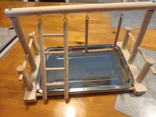 Parrot Standing Training Frame Bird Playground with Food Tray Pet Supplies PXPC