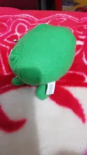 1 Uds. De cartera con forma de rana para Cosplay, monedero con forma de Animal verde, monedero de felpa suave, Mini cartera para tarjetas delgada