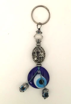 

Pafuli Handmade Evil Eye Beaded Keychain