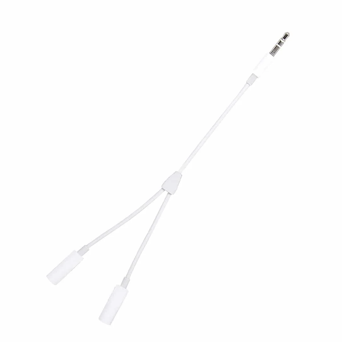 Аудио адаптер разветвитель MH028 3.5mm Male to F Dual 3.5mm Headphone Jack Audio Cable(Белый
