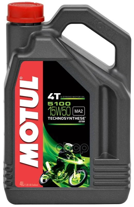 MOTUL Масло Моторное Для Мотоциклов 15w50 Motul 4л Technosynthese 5100 Sm, Ma2 4т Motul 104083