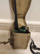 Bolsa de nailon 1000D para exteriores, bolsa de bolsillo para walkie-talkie de Radio, deportes tácticos, Molle