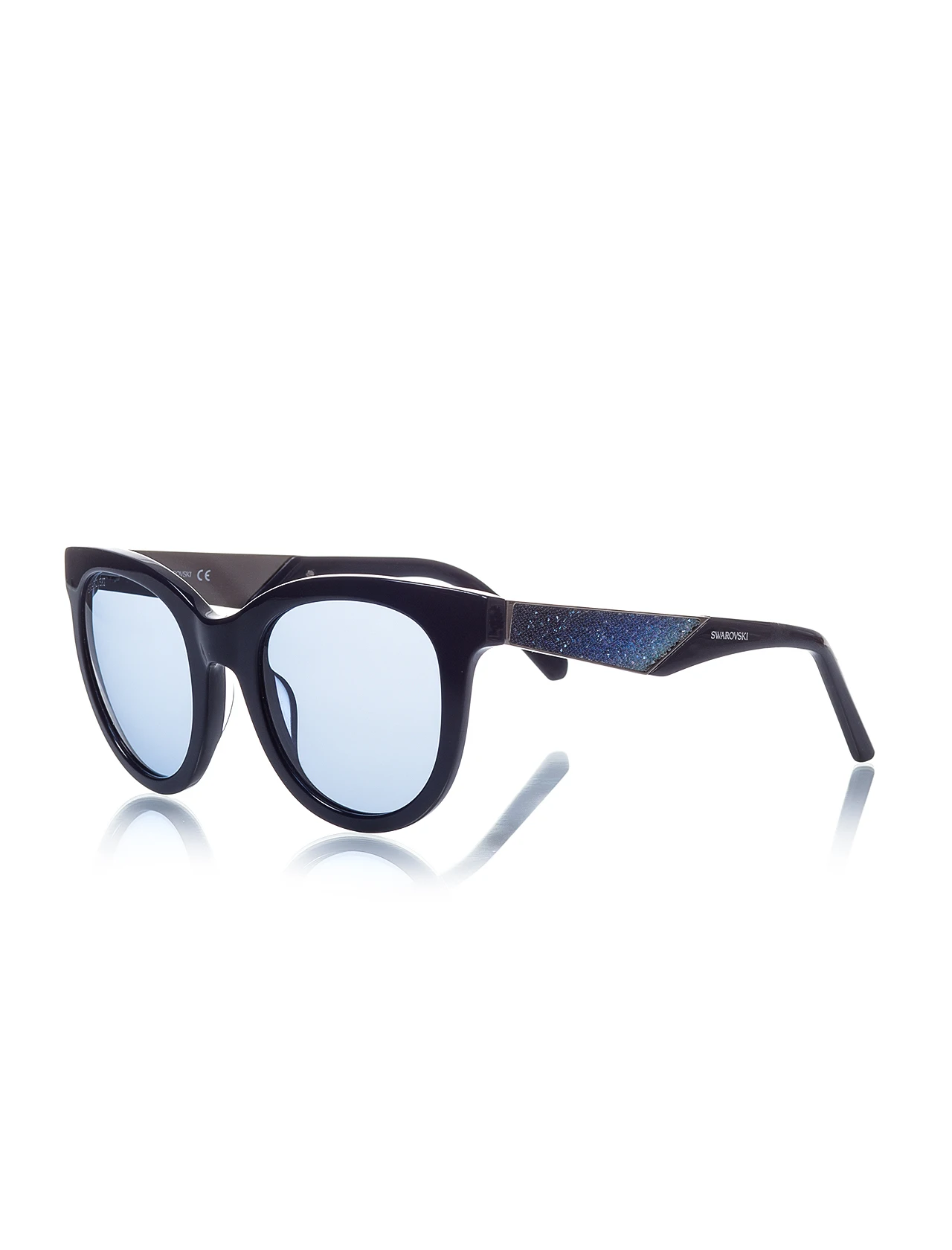 

Women's sunglasses swr 0126 90v bone navy blue organic 50 -- swarovski