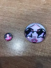 Matryoshka rusa, 10 Uds., mezcla de 12mm/18mm/20mm/25mm, cabujones redondos de cristal para hacer fotos