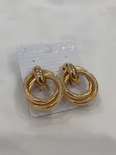 Nuevo México Clip en pendientes No perforado para mujeres Vintage de oro de la Declaración redondos de geometría auriculares joya Clip brinco femenino fiesta regalo