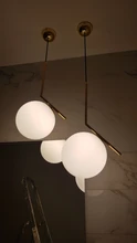 Pendant-Lights Lighting Fixtures Glass-Ball Hang-Lamp Restaurant-Decor Bedroom Living