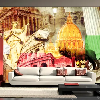

Wall mural-Rome-collage-350x245 cm