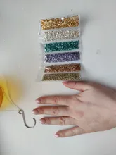 Relleno de piedras de vidrio roto para decoración de uñas, molde para relleno de resina, manualidades, Diy, fabricación de joyas
